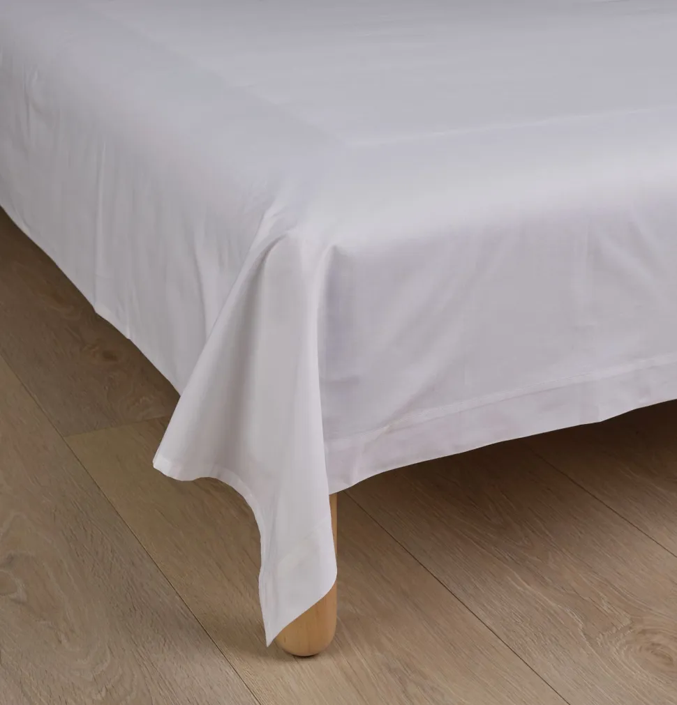 Percale aluslakana valkoinen
