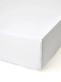 Percale muotoonommeltu aluslakana valkoinen