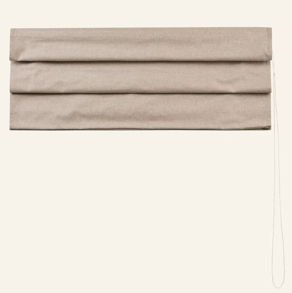 Pimentävä laskosverho beige - 140x140 cm