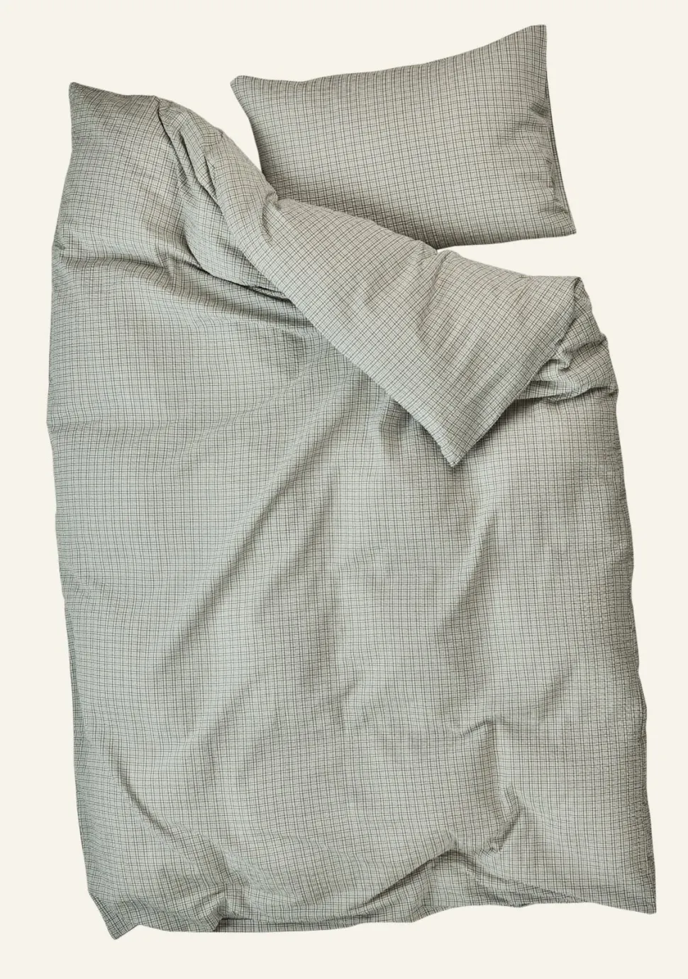 Pussilakanasetti kreppipuuvillaa oliivinvihreä - 230x220 cm
