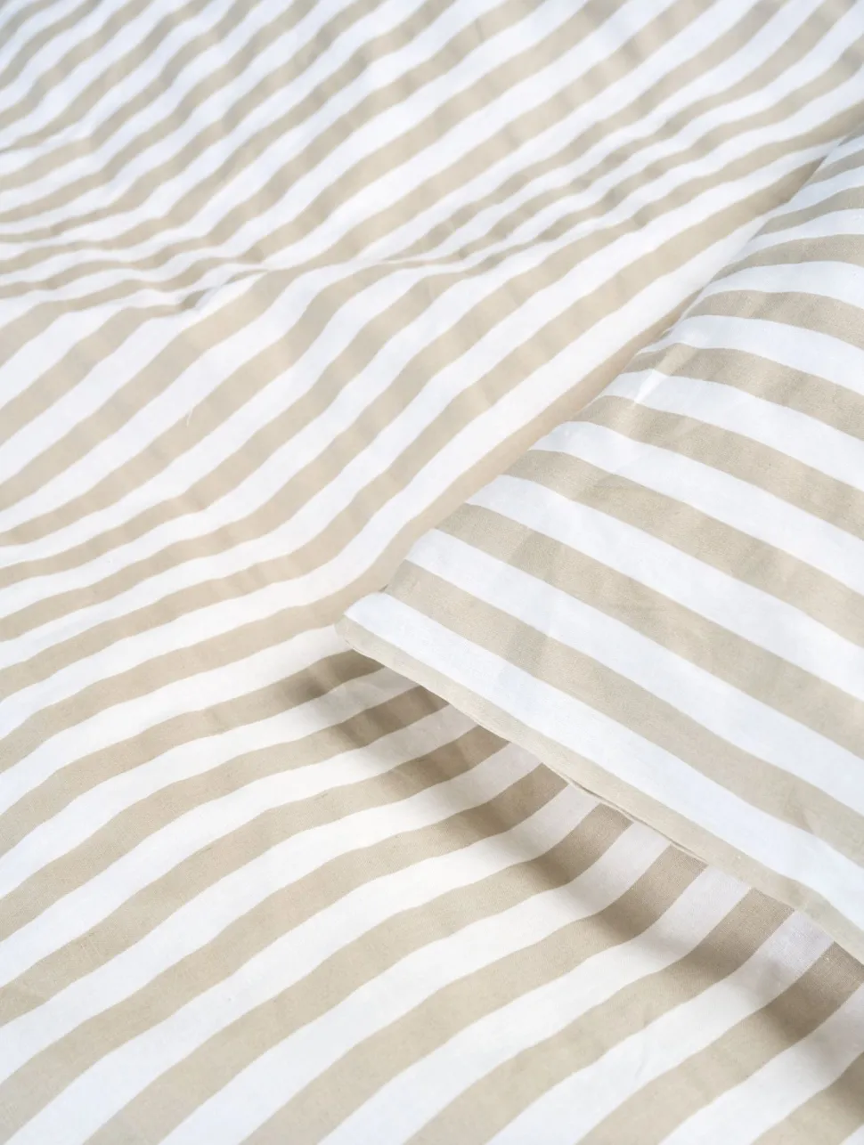 Pussilakanasetti puuvillaa beige - 150x210 cm/50x60 cm