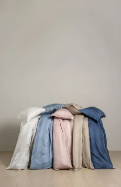 Pussilakanasetti satiinipuuvillaa vaalean beige - 150x210 cm
