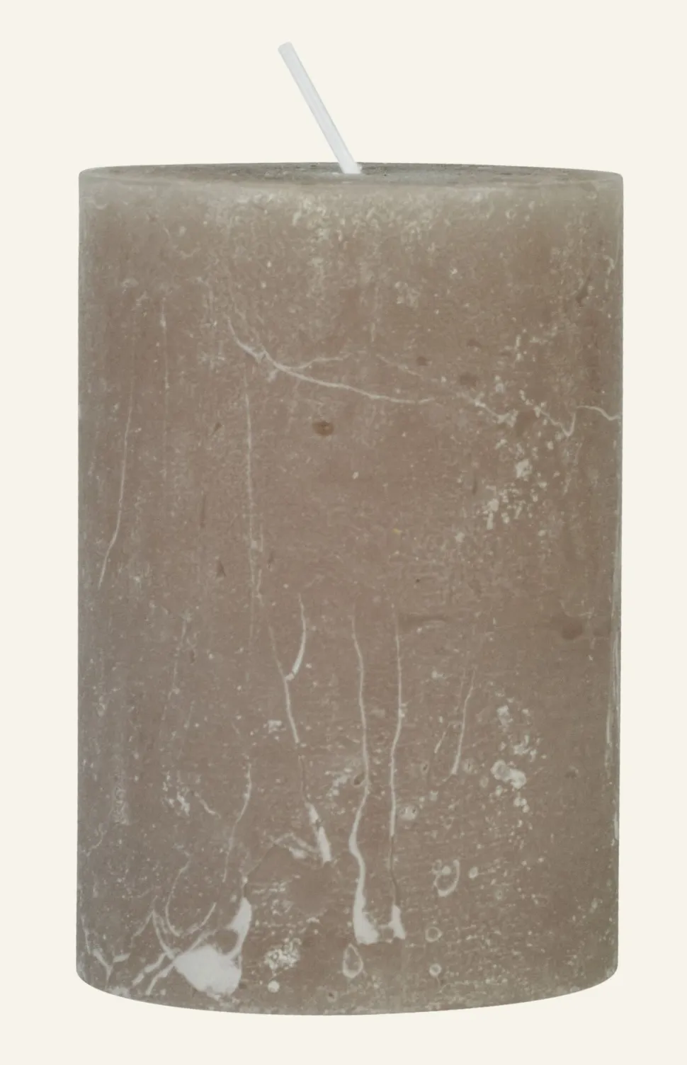 Pöytäkynttilä beige - 7x10 cm