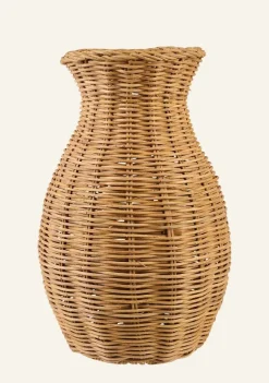 Rattan maljakko luonnonväri