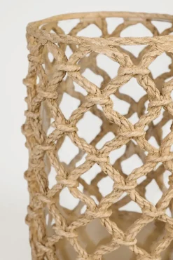 Rope kynttilälyhty beige