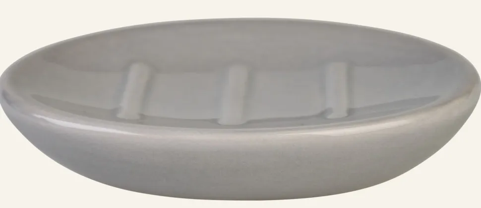 Saippuakuppi harmaa - 12,2x8,5x2,5 cm