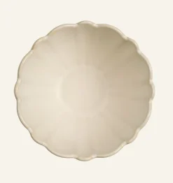 Scallop kulho luonnonvalkoinen