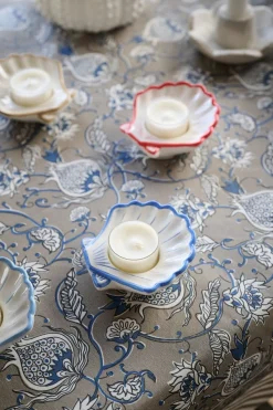 Sea shell kynttilälyhty tummansininen