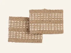 Servettirenkaat, 2 kpl luonnonväri - 8x5,5cm