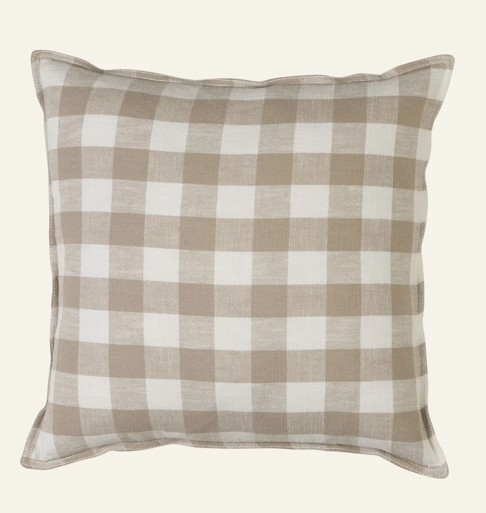 Smillan check koristetyyny beige