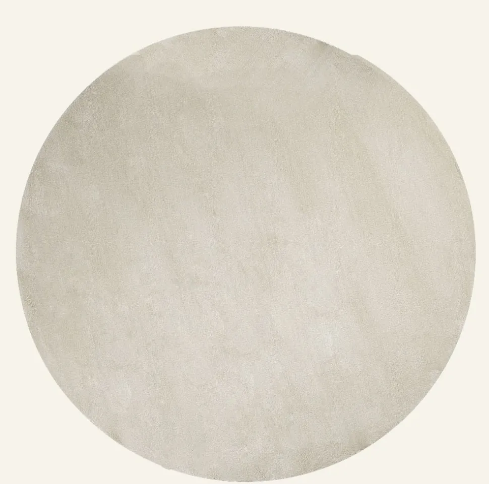 Soft pyöreä matto vaalean beige