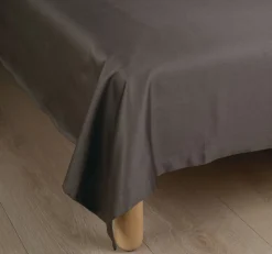Soft Satin aluslakana hiilenharmaa