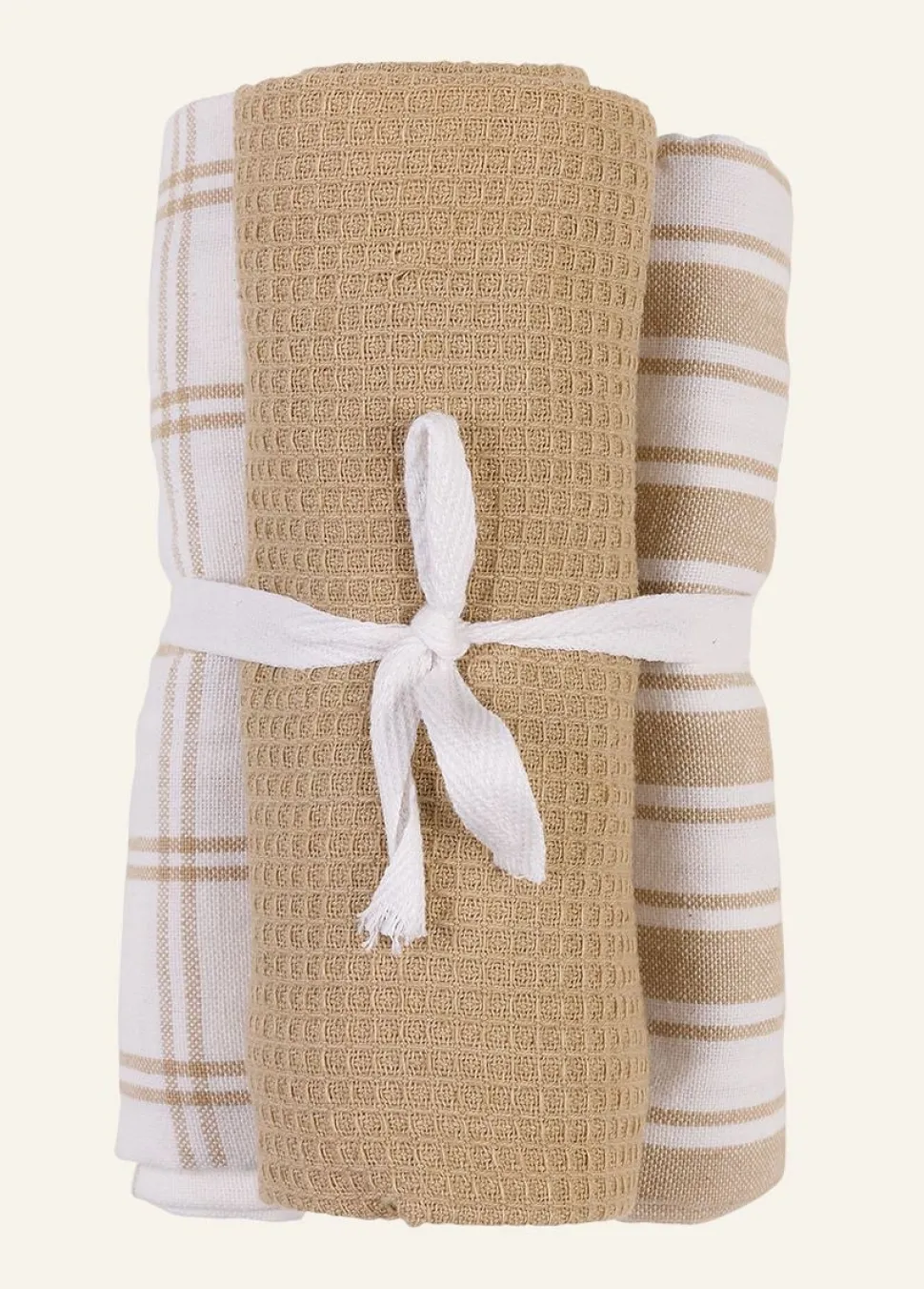 Stina 3pk keittiöpyyhe beige
