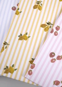 Striped summer lahjapussi 3kpl moniväri