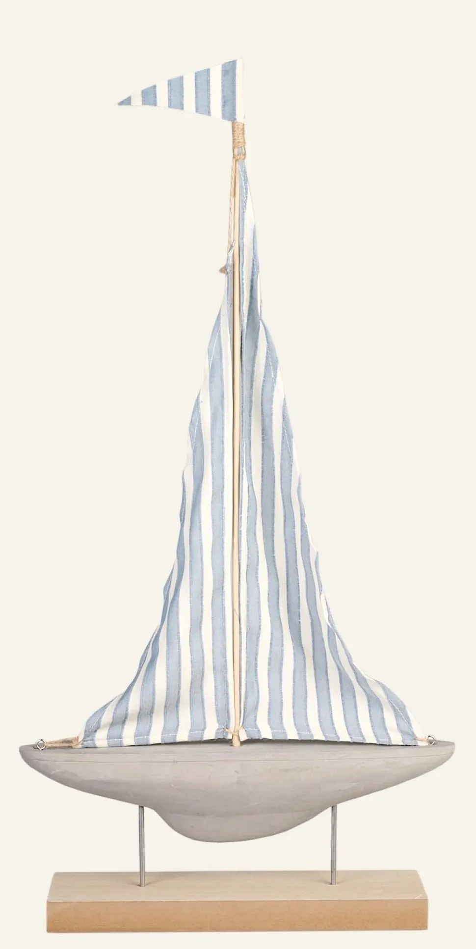 Stripe sailboat koriste moniväri/sininen