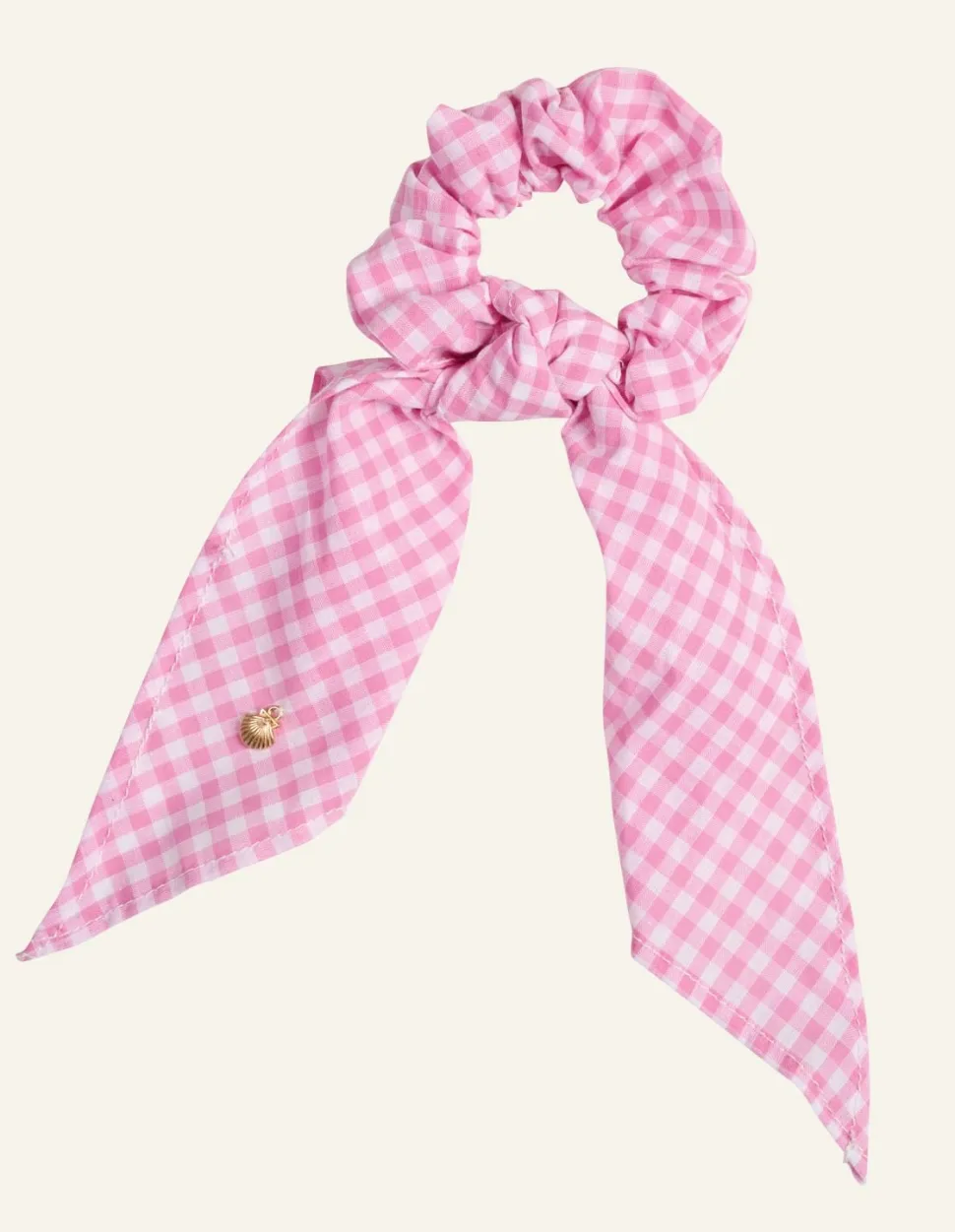 Summer Check elastic hiuslenkki roosa