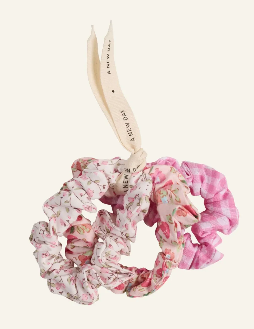 Summer Smal Elastic- 3 pack hiuslenkki roosa