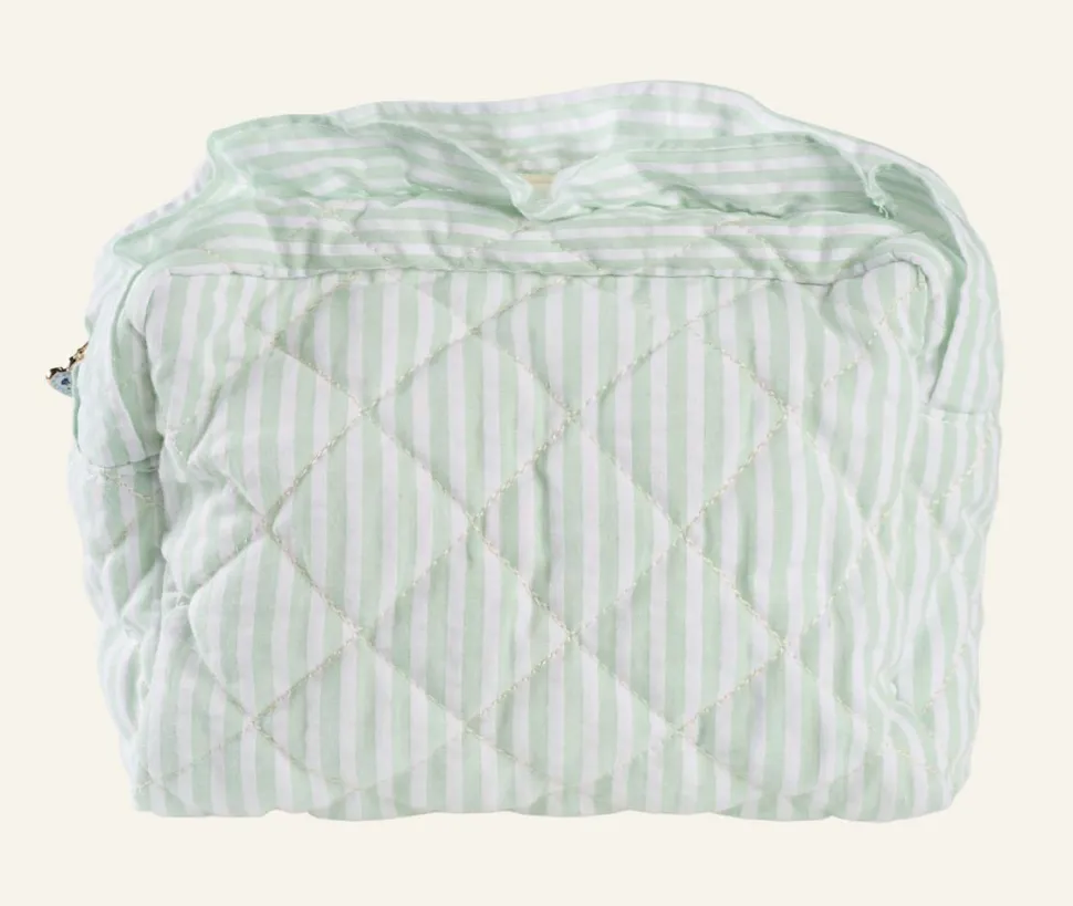 Summer stripe toilettilaukku vihreä