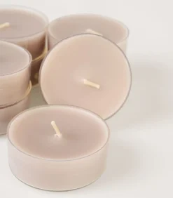 Suuret lämpökynttilät beige - 6x2 cm