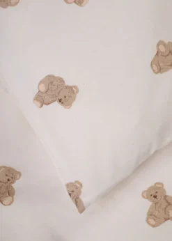 Teddy pussilakanasetti moniväri/valkoinen
