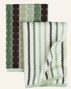 Thelma Terry keittiöpyyhkeet 2 pcs vihreä