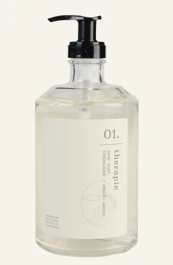 Therapie Sandalwood & Amber käsisaippua läpikuultava