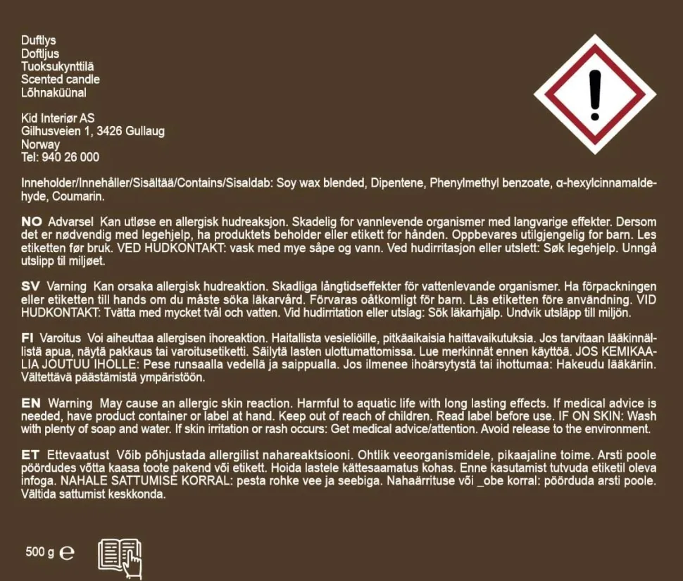 Tuoksukynttilä beige - 500 g