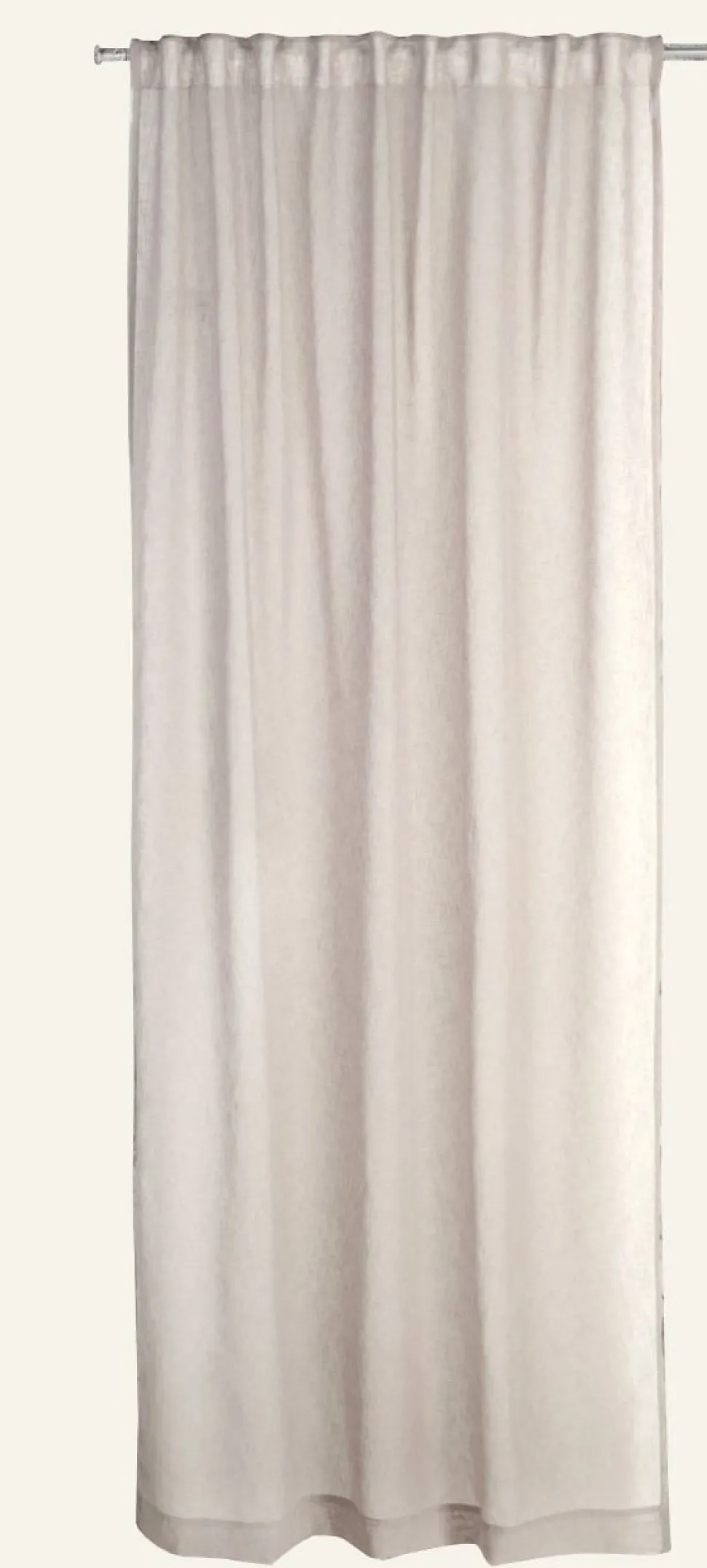Verho vaalean beige - 140x300 cm