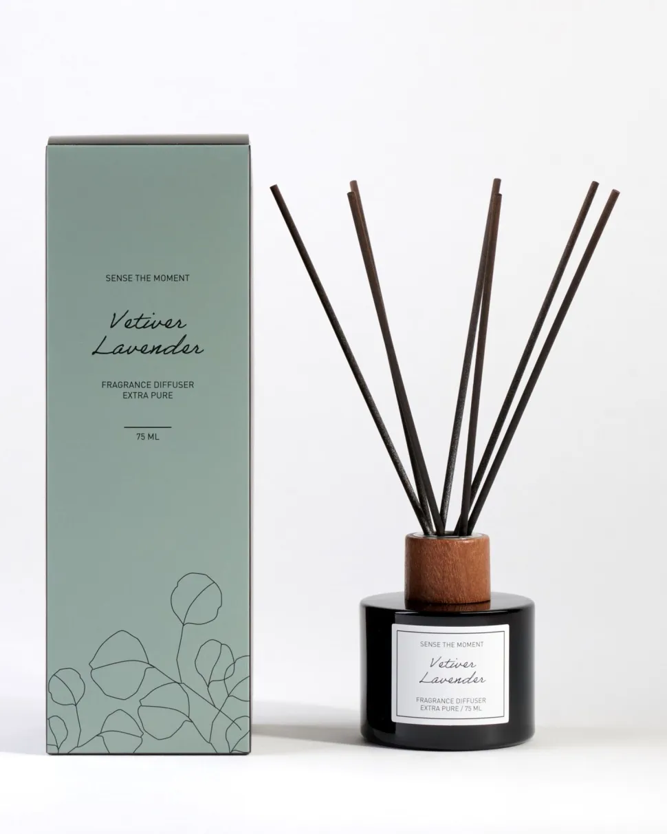 Vetiver Lavender huonetuoksu harmaasininen