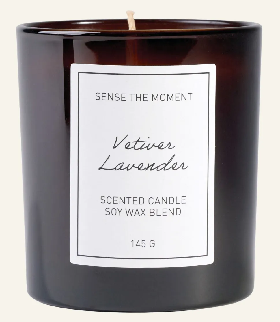 Vetiver Lavender tuoksukynttilä harmaasininen