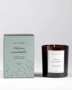 Vetiver Lavender tuoksukynttilä harmaasininen