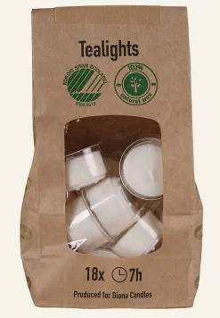 Wax 18pk lämpökynttilät valkoinen