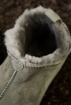 Woolen nahkatohvelit oliivinvihreä