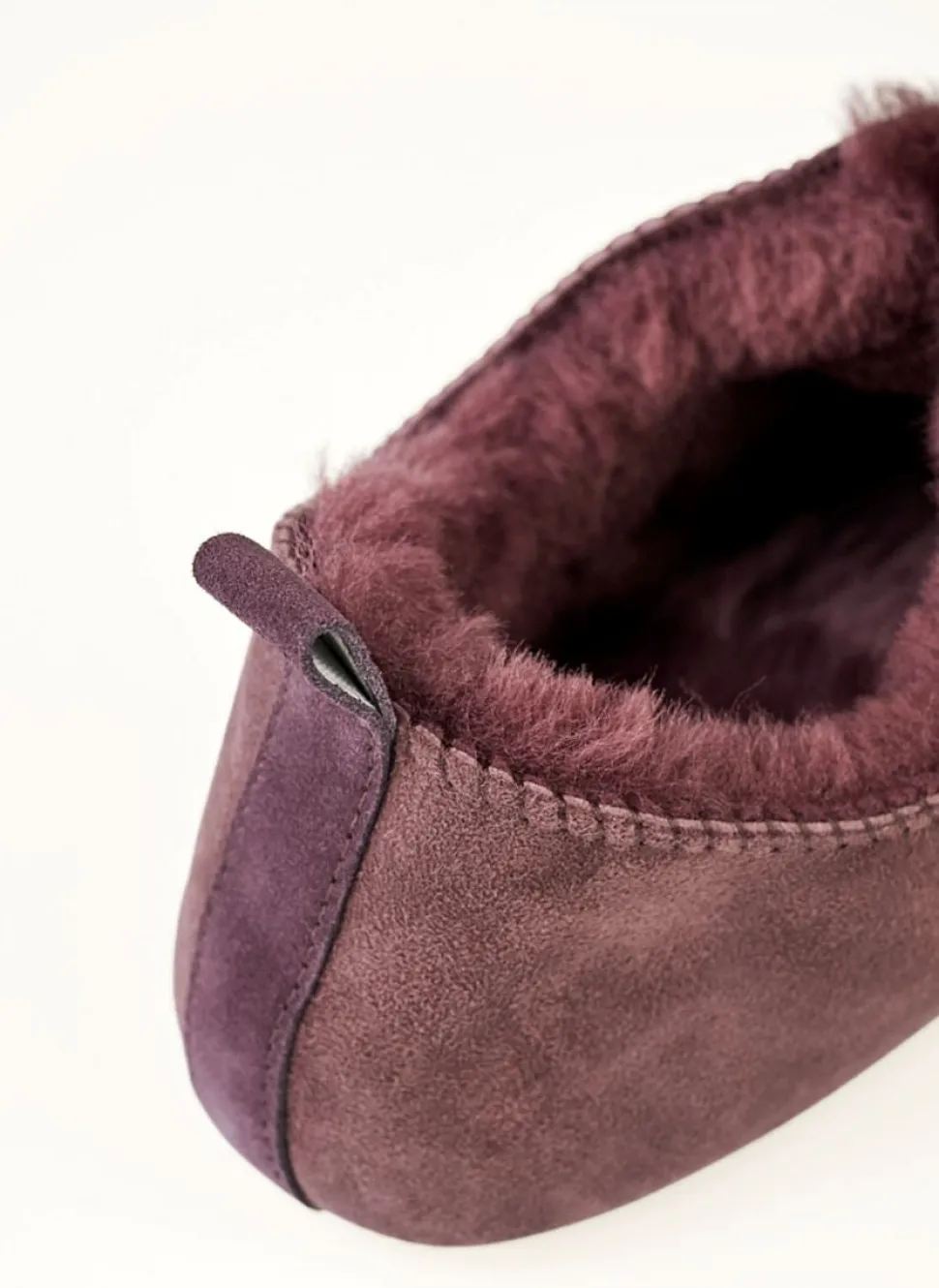 Woolen nahkatohvelit viininpunainen