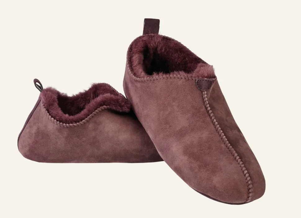 Woolen nahkatohvelit viininpunainen