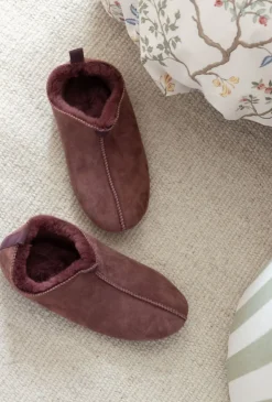 Woolen nahkatohvelit viininpunainen