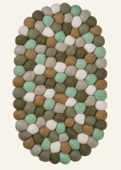 Wool Oval pannunalunen oliivinvihreä