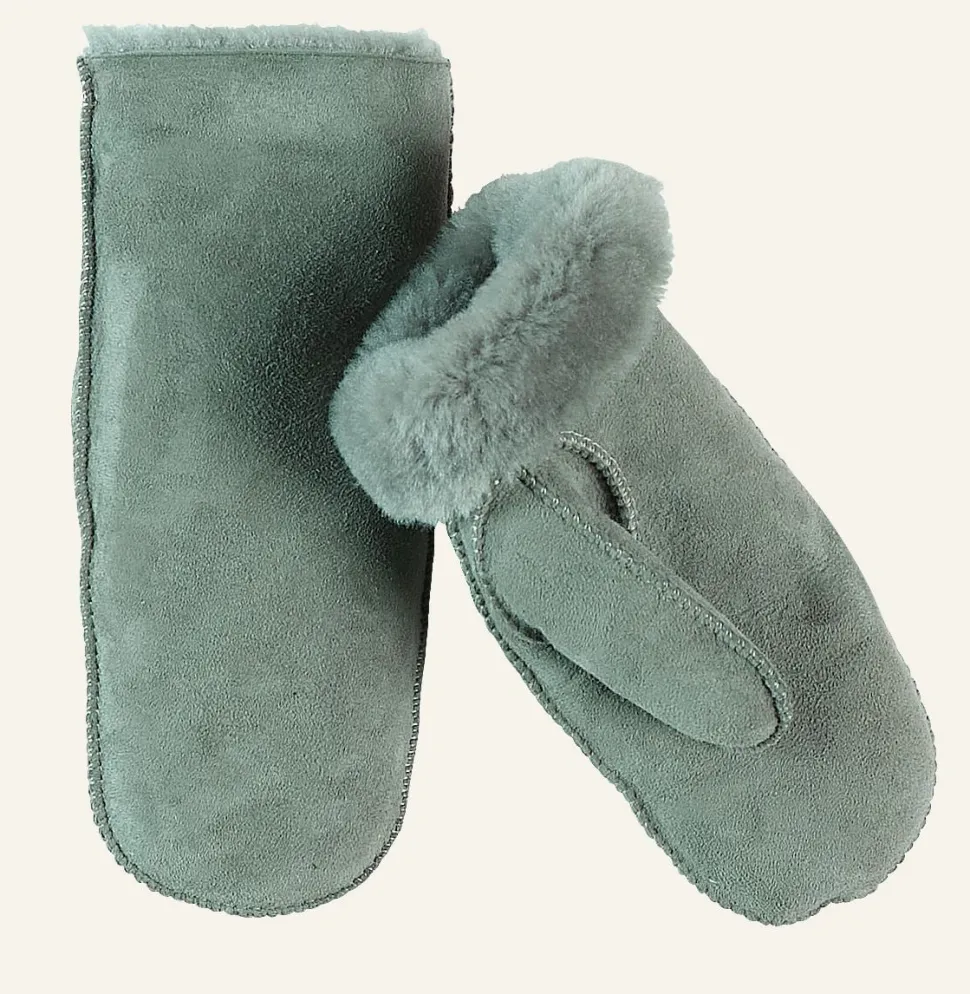 Wooly nahkakäsineet oliivinvihreä